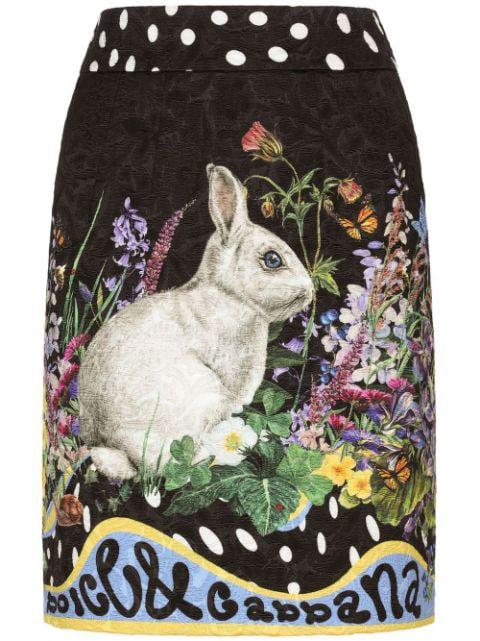 graphic-print mini skirt by DOLCE&GABBANA