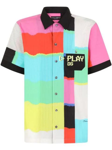 graphic-print short-sleeve shirt by DOLCE&GABBANA