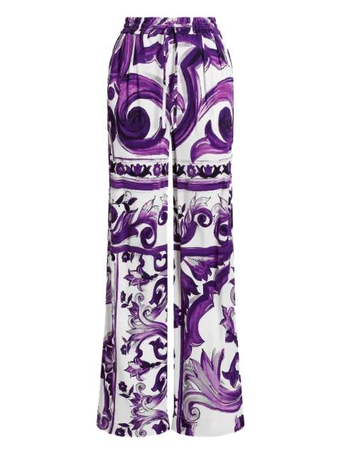 graphic-print trousers by DOLCE&GABBANA