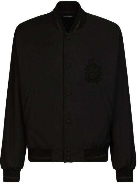 heraldic-patch bomber jacket by DOLCE&GABBANA