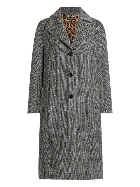 herringbone coat by DOLCE&GABBANA