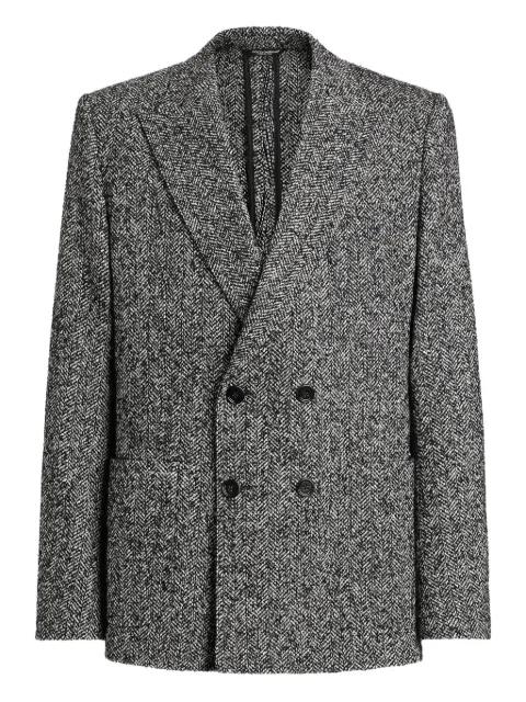 herringbone double-breasted blazer by DOLCE&GABBANA