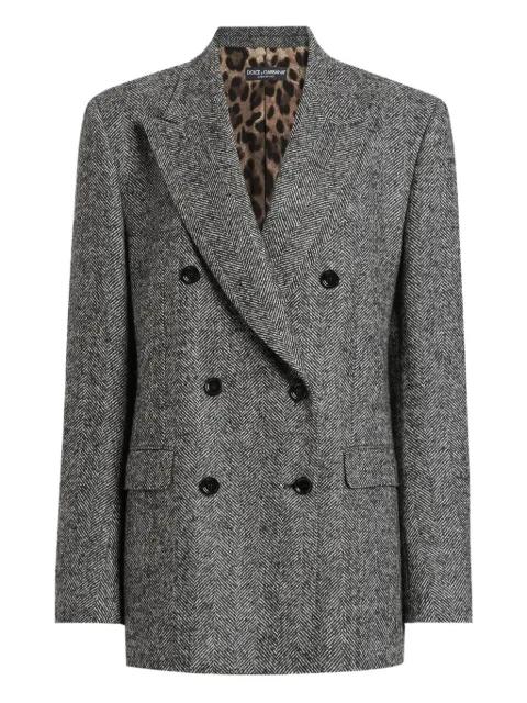 herringbone double-breasted jacket by DOLCE&GABBANA