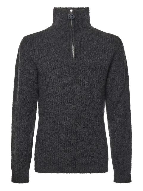 high-neck zip-up sweater by DOLCE&GABBANA