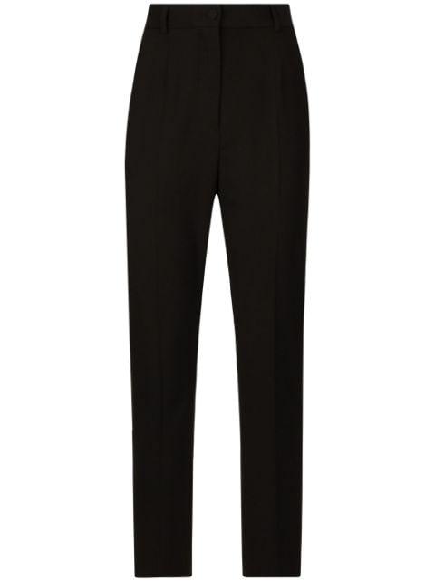 high-waisted cropped trousers by DOLCE&GABBANA