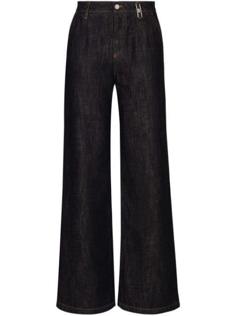 high-waisted flared jeans by DOLCE&GABBANA