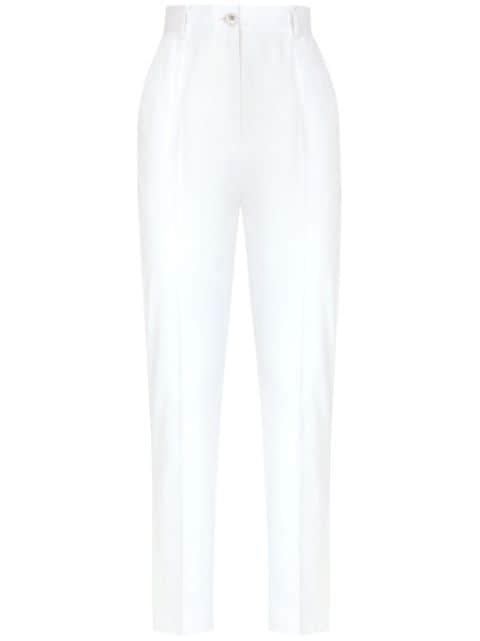 high-waisted gabardine trousers by DOLCE&GABBANA