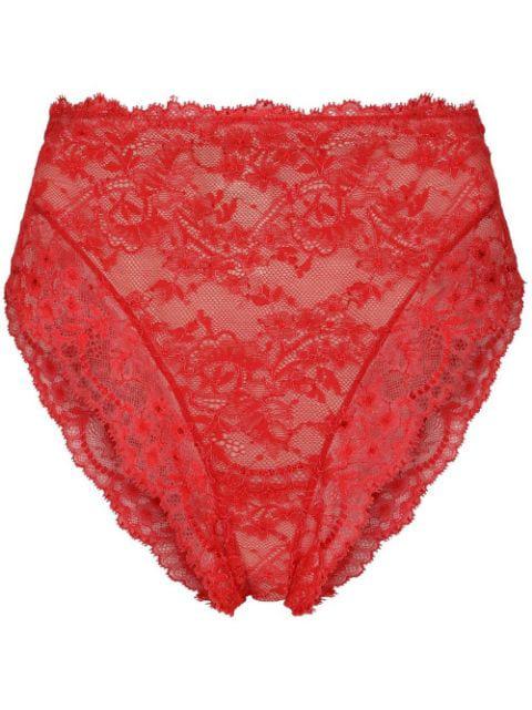 high-waisted lace briefs by DOLCE&GABBANA