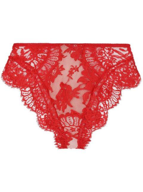 high-waisted lace briefs by DOLCE&GABBANA