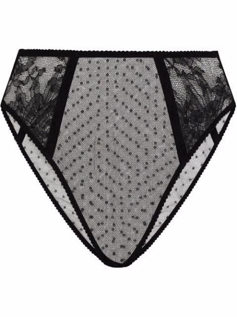 high-waisted lace briefs by DOLCE&GABBANA