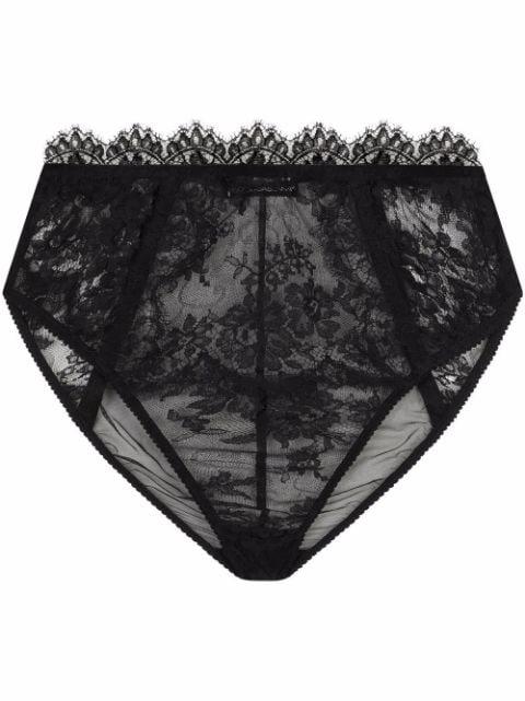 high-waisted lace briefs by DOLCE&GABBANA