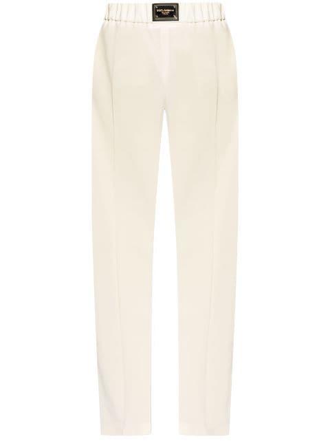 high-waisted wool trousers by DOLCE&GABBANA