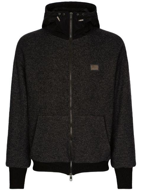 hoodied zip-up jacket by DOLCE&GABBANA