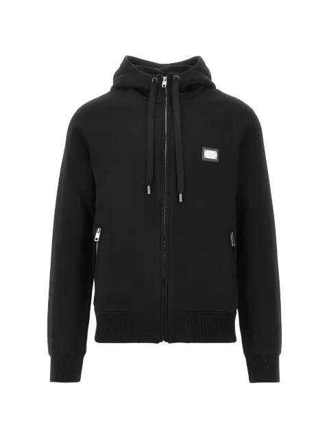 hoodied zip-up sweatshirt by DOLCE&GABBANA