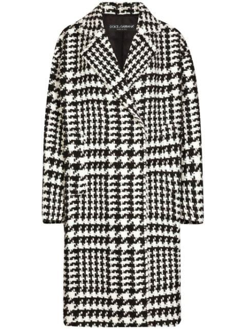 houndstooth-pattern coat by DOLCE&GABBANA