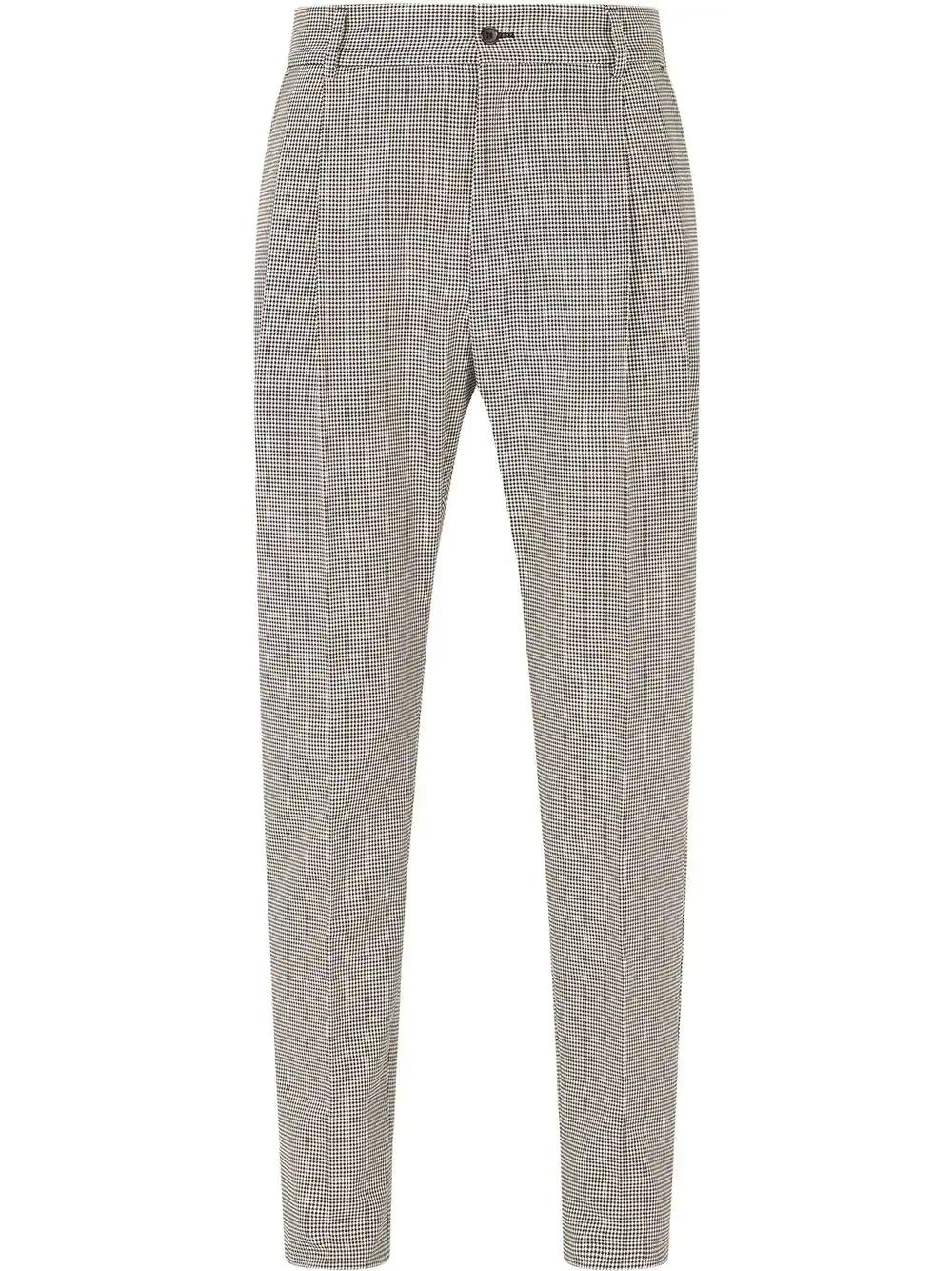 houndstooth tailored trousers by DOLCE&GABBANA