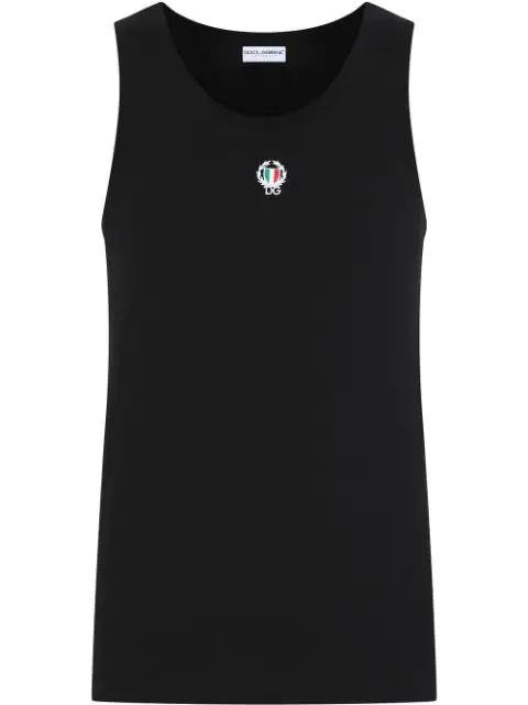iembroidered tank top by DOLCE&GABBANA
