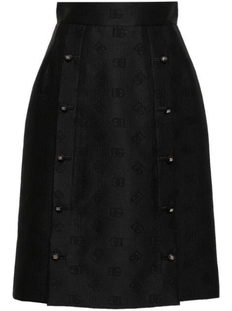 jacquard-logo skirt by DOLCE&GABBANA