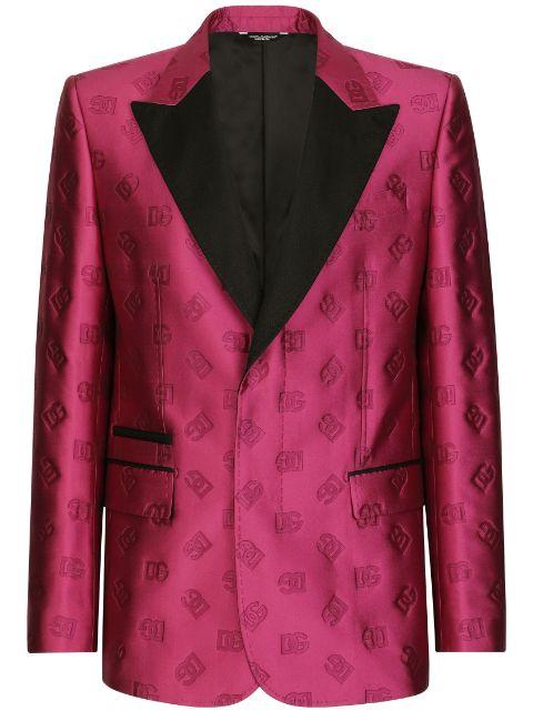 jacquard single-breasted tuxedo by DOLCE&GABBANA