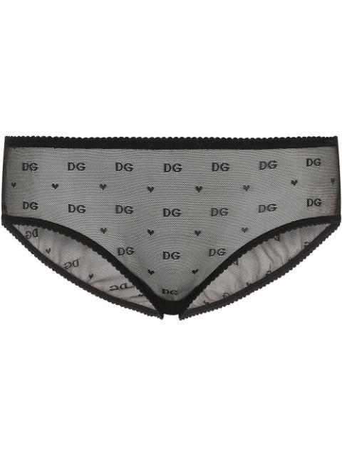 jacquard tulle briefs by DOLCE&GABBANA