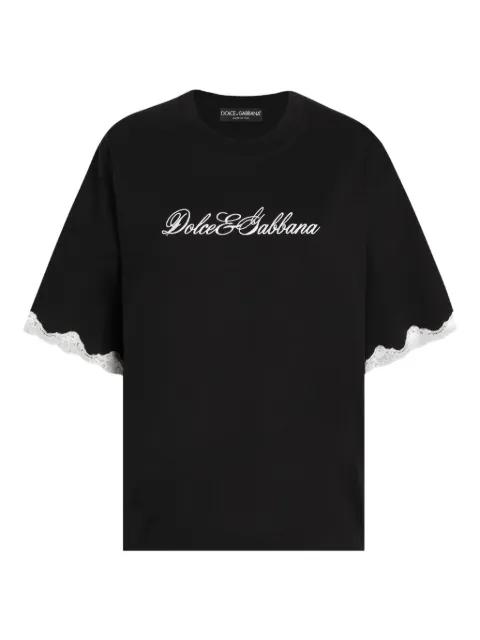 jersey T-shirt with embroidery by DOLCE&GABBANA