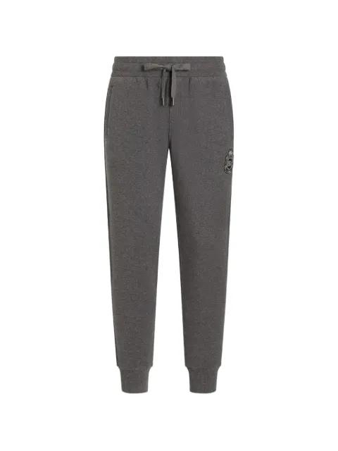 jersey trousers with heraldic patch by DOLCE&GABBANA