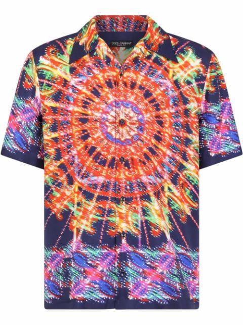 kaleidoscope print short-sleeve shirt by DOLCE&GABBANA