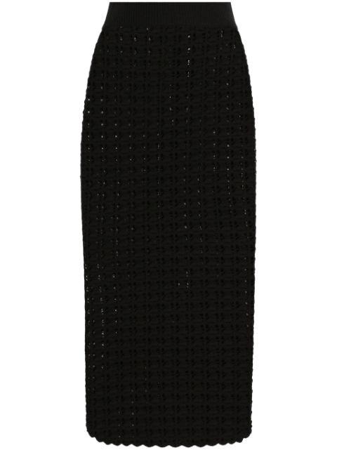 knitted midi skirt by DOLCE&GABBANA