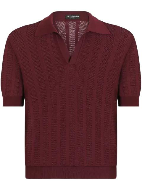 knitted polo shirt by DOLCE&GABBANA