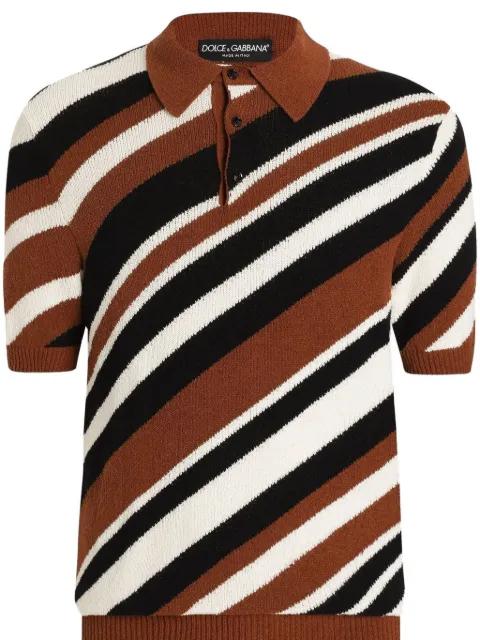 knitted polo shirt by DOLCE&GABBANA