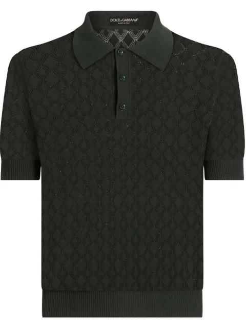 knitted polo shirt by DOLCE&GABBANA