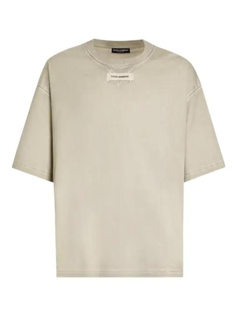 label-detail T-shirt by DOLCE&GABBANA