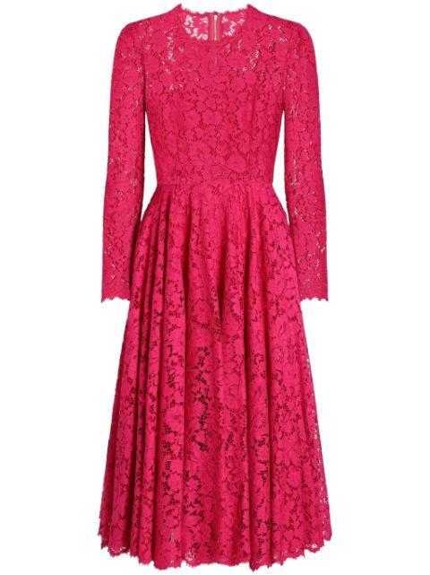 lace-appliqué dress by DOLCE&GABBANA