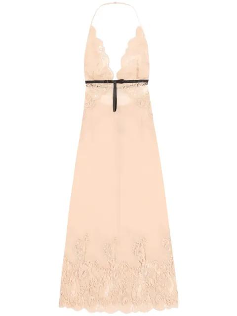 lace-appliqué nightdress by DOLCE&GABBANA
