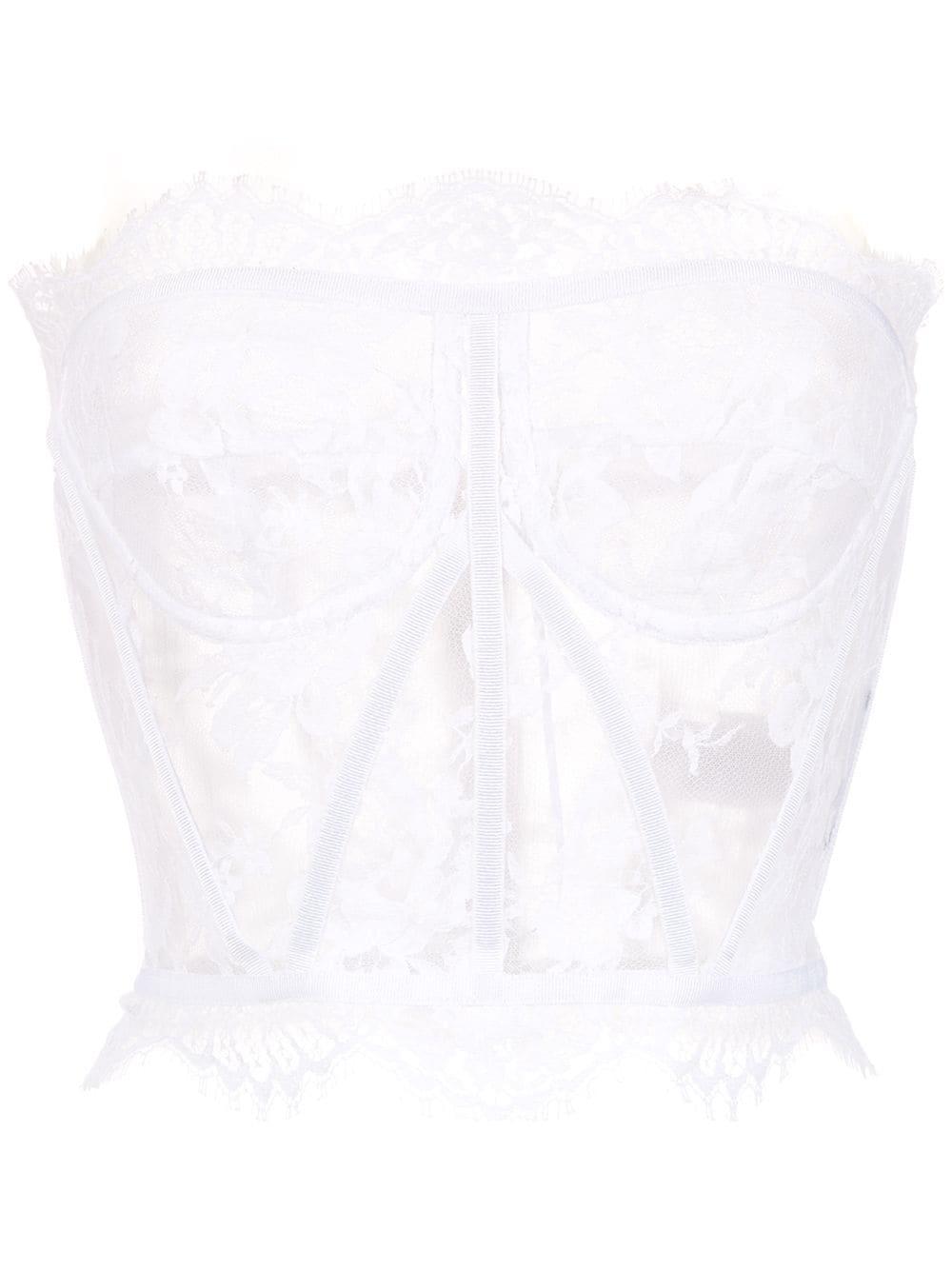 lace bustier top by DOLCE&GABBANA