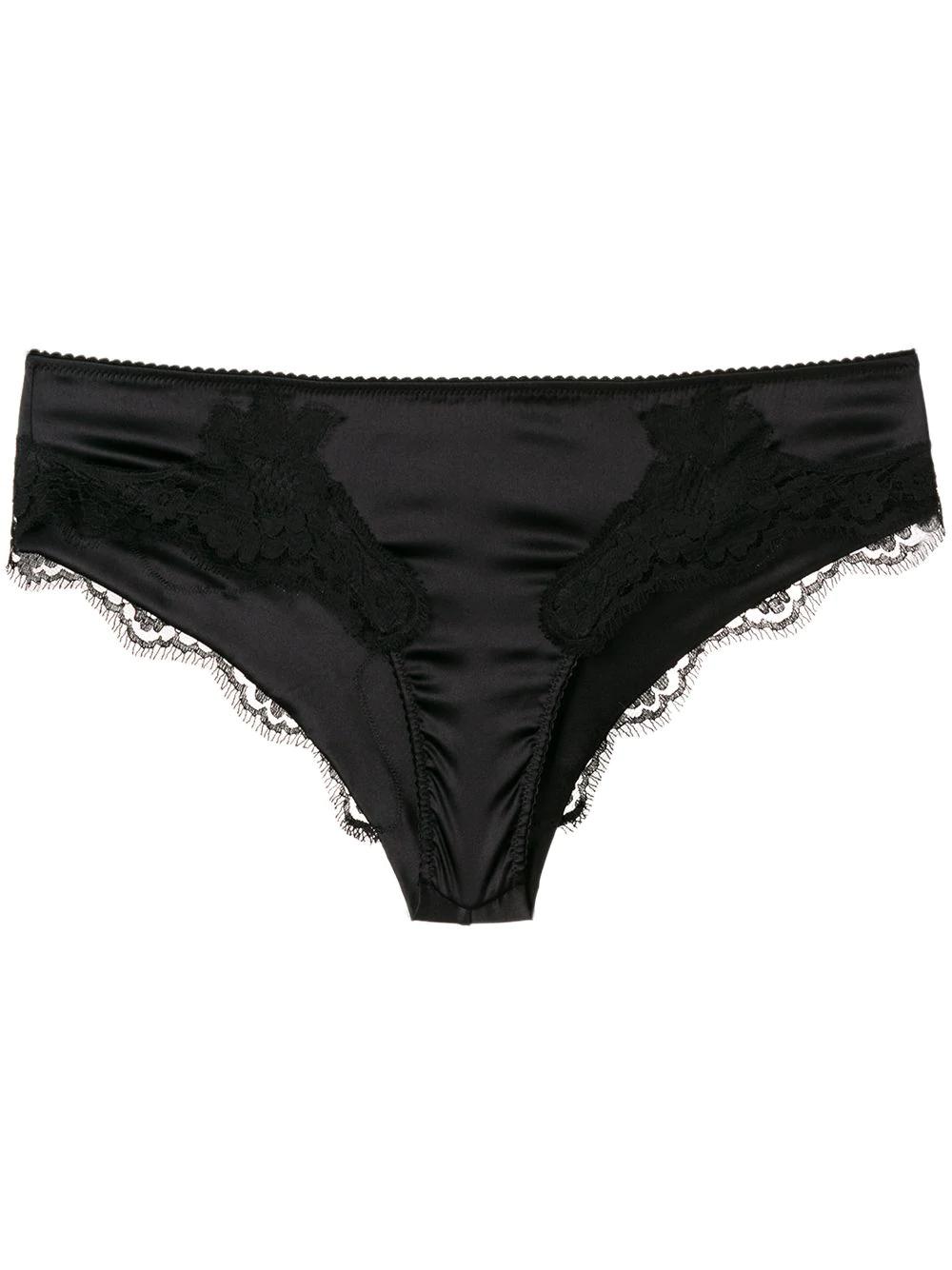 lace-detail satin briefs by DOLCE&GABBANA