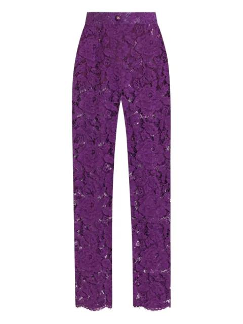 lace-detailing trousers by DOLCE&GABBANA