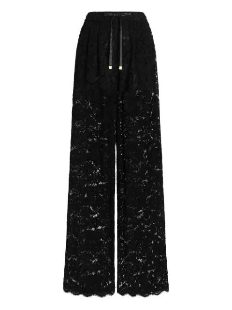 lace drawstring trousers by DOLCE&GABBANA