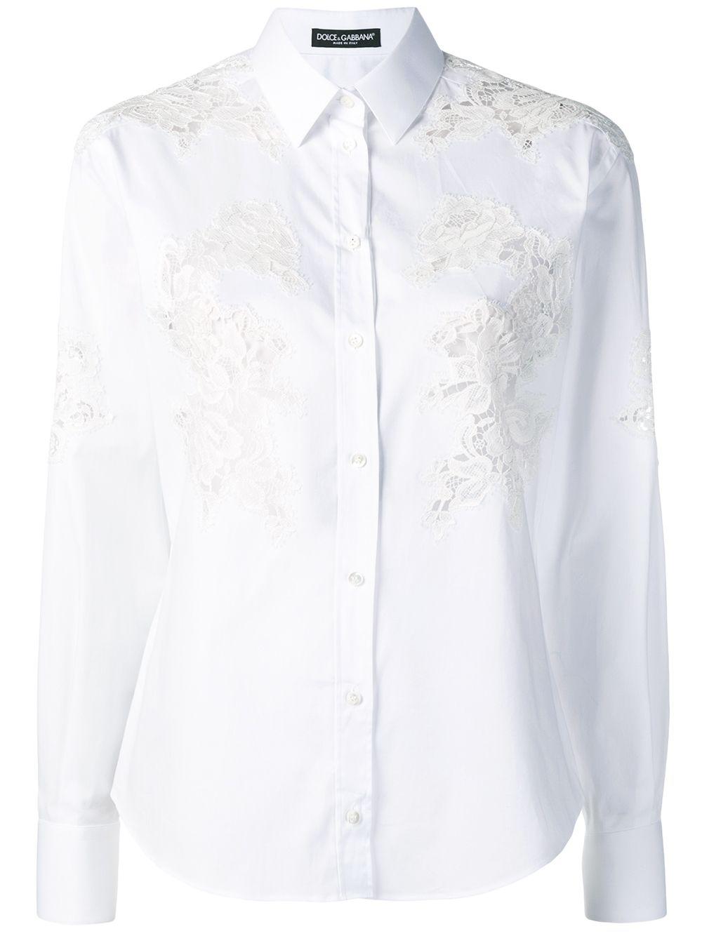 lace inserts shirt by DOLCE&GABBANA