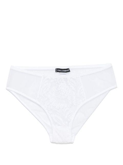 lace-panel tulle briefs by DOLCE&GABBANA