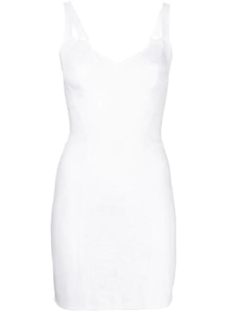 lace-panelling bustier dress by DOLCE&GABBANA