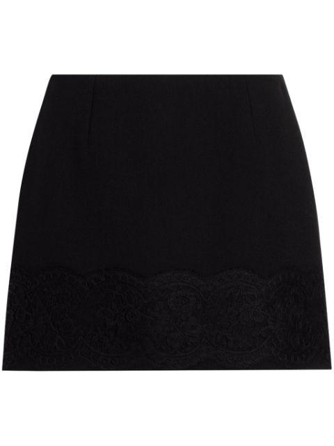 lace-trimmed mini skirt by DOLCE&GABBANA