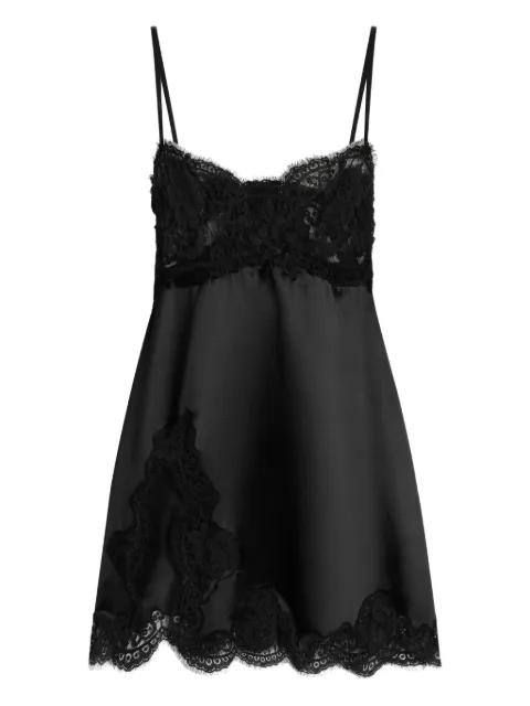 lace-trimmed slip mini dress by DOLCE&GABBANA