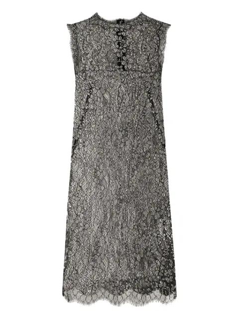 lamé lace mini dress by DOLCE&GABBANA