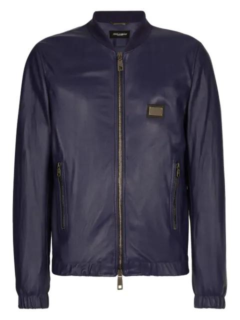 leather jacket by DOLCE&GABBANA