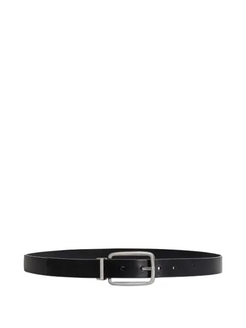 leather rectangle-buckle belt by DOLCE&GABBANA