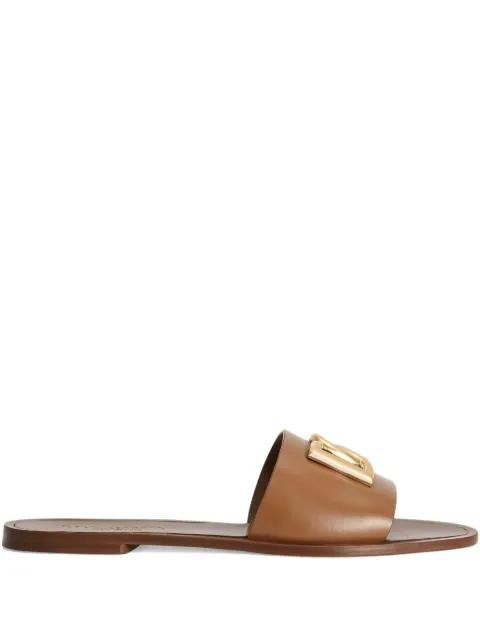 leather slippers by DOLCE&GABBANA