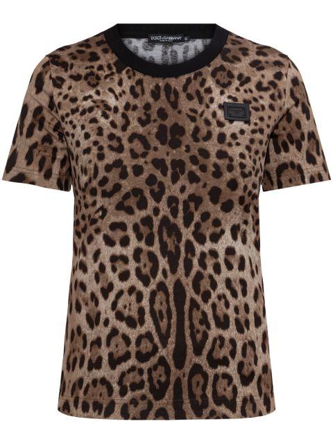 leopard-print T-shirt by DOLCE&GABBANA