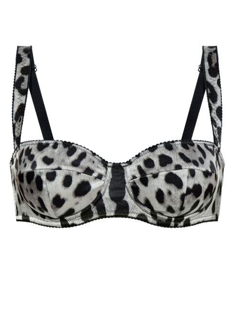leopard-print balconette bra by DOLCE&GABBANA