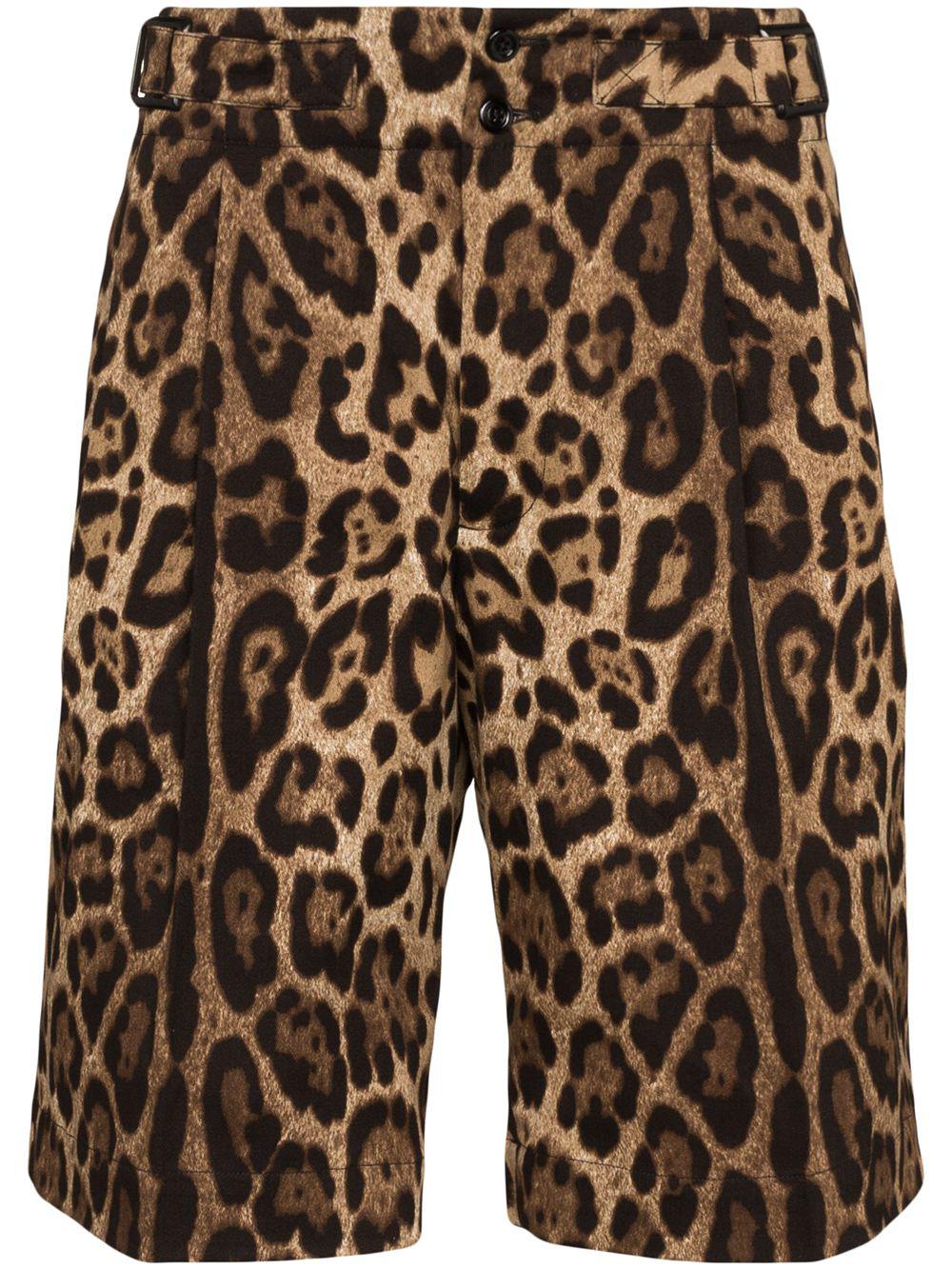 leopard-print bermuda shorts by DOLCE&GABBANA